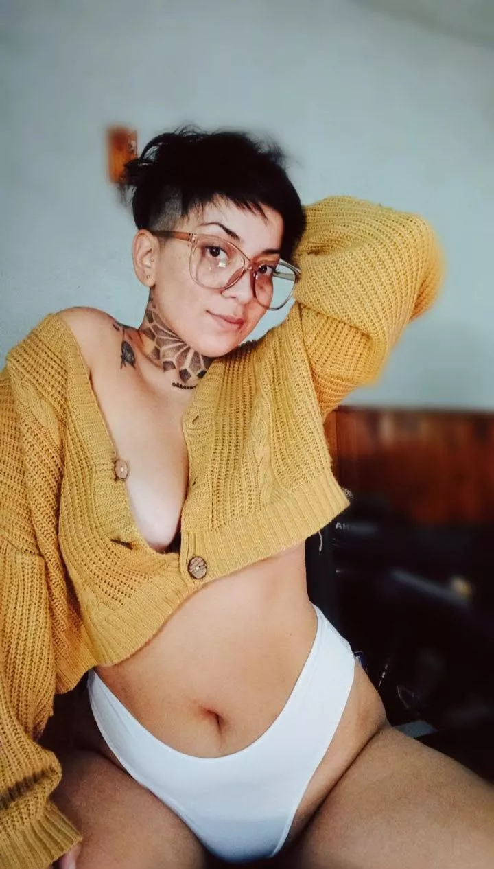 I left it to your imagination what's under the sweater. posted by xxredqueenxx