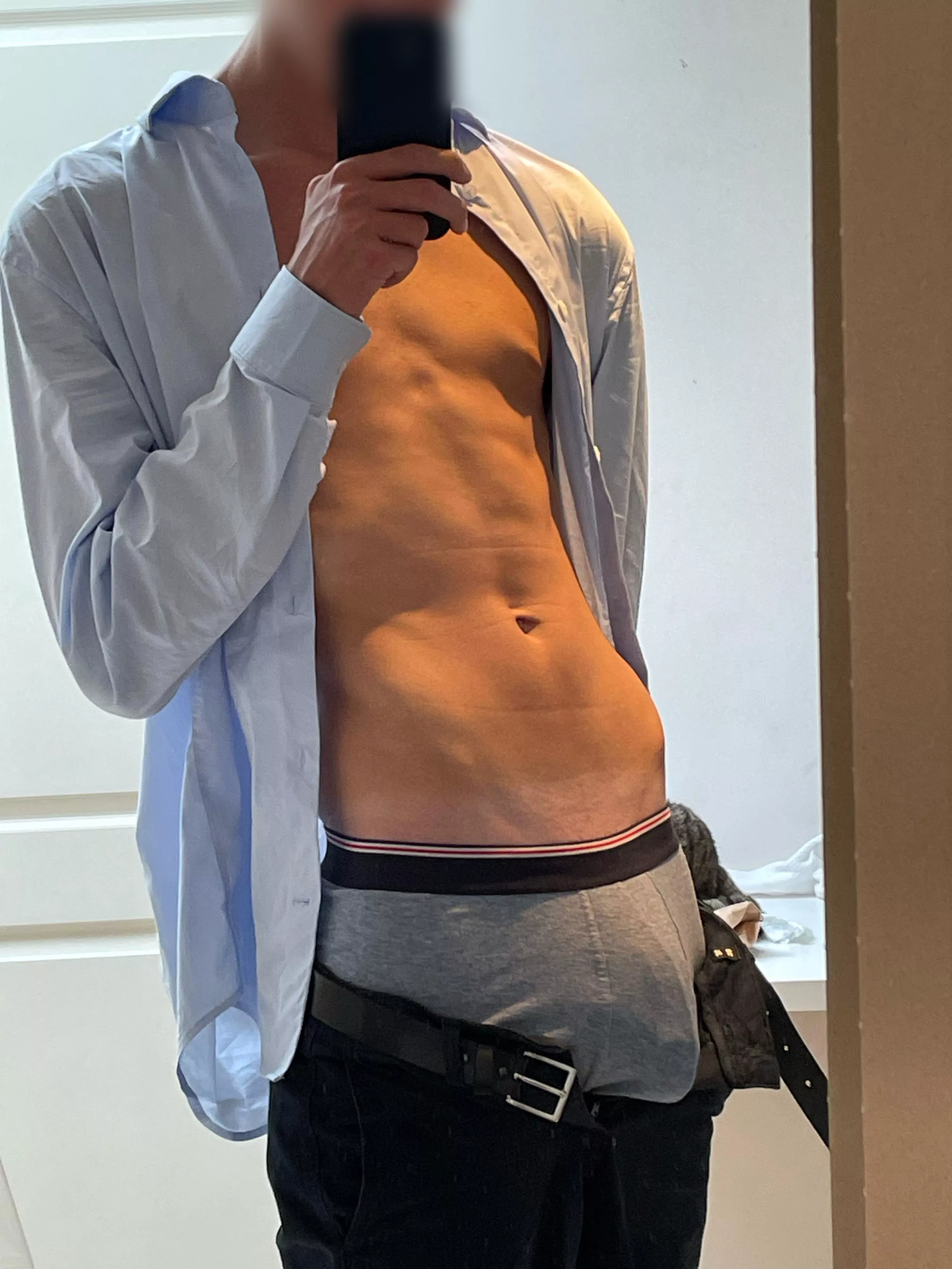 In school uniform 🤭 posted by Dry_Airline9118