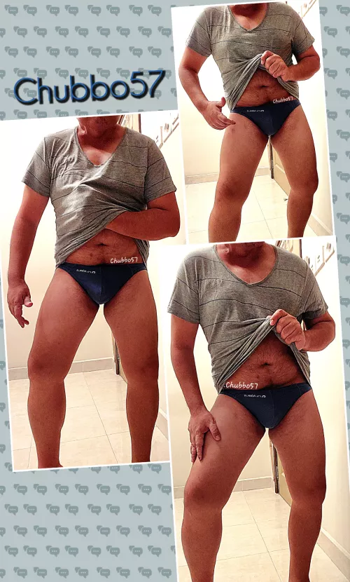 Just me in my skimpy navy blues . by chubbo57