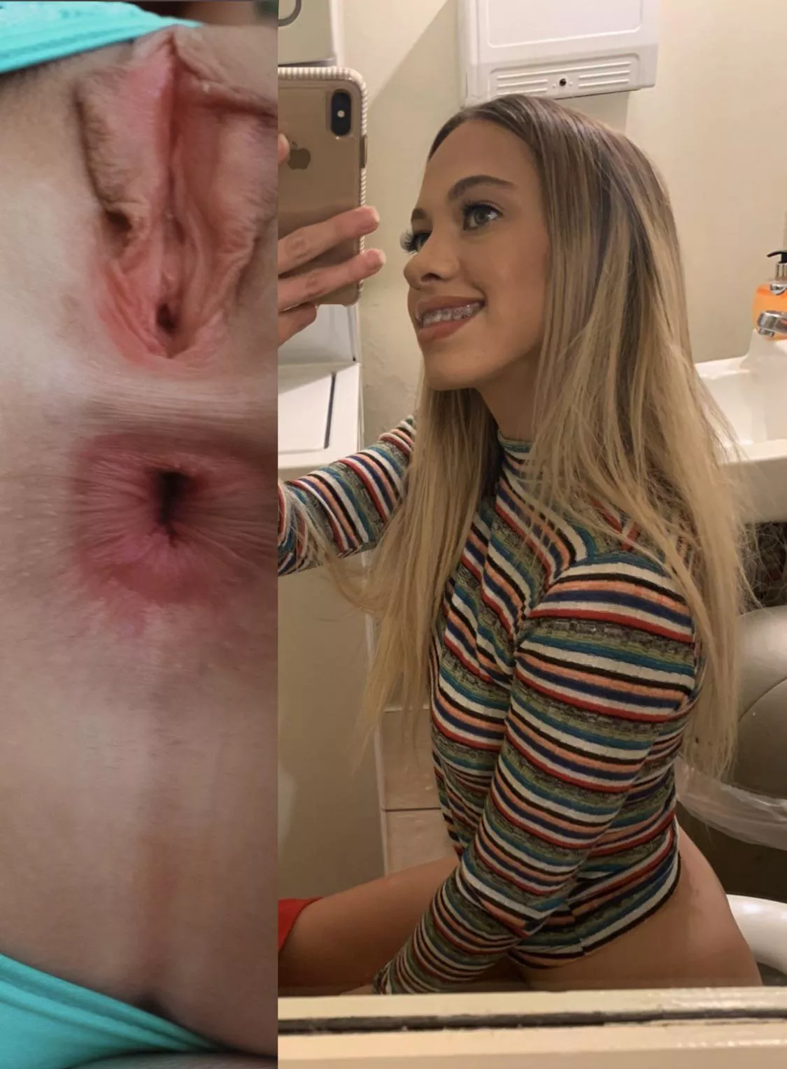 Khloe Kapri’s shitter vs. Khloe Kapri on the shitter 🤪 posted by kuckmalBEEEEM