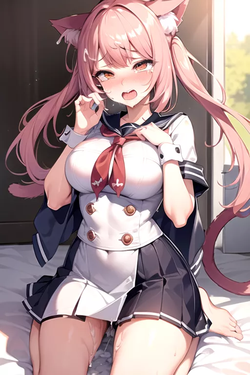 kitten soaked from waiting all day posted by ahegaolaifu0