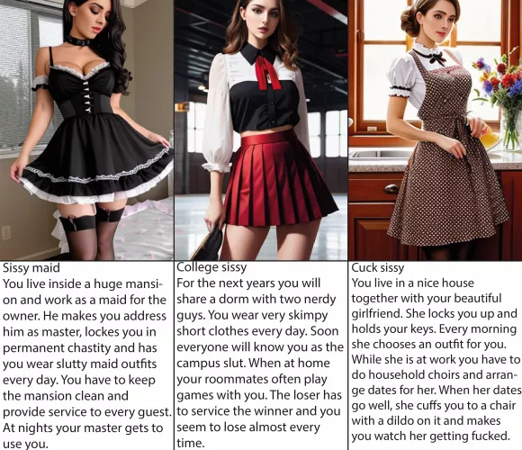 Pick a sissy life by ZoeDaydream