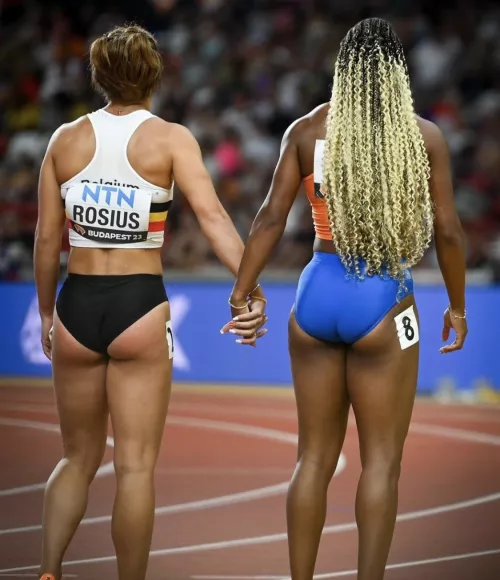 Rani Rosius - Belgian sprinter 🇧🇪 & N'Ketia Seedo Dutch sprinter 🇳🇱 by CupHistorical7010