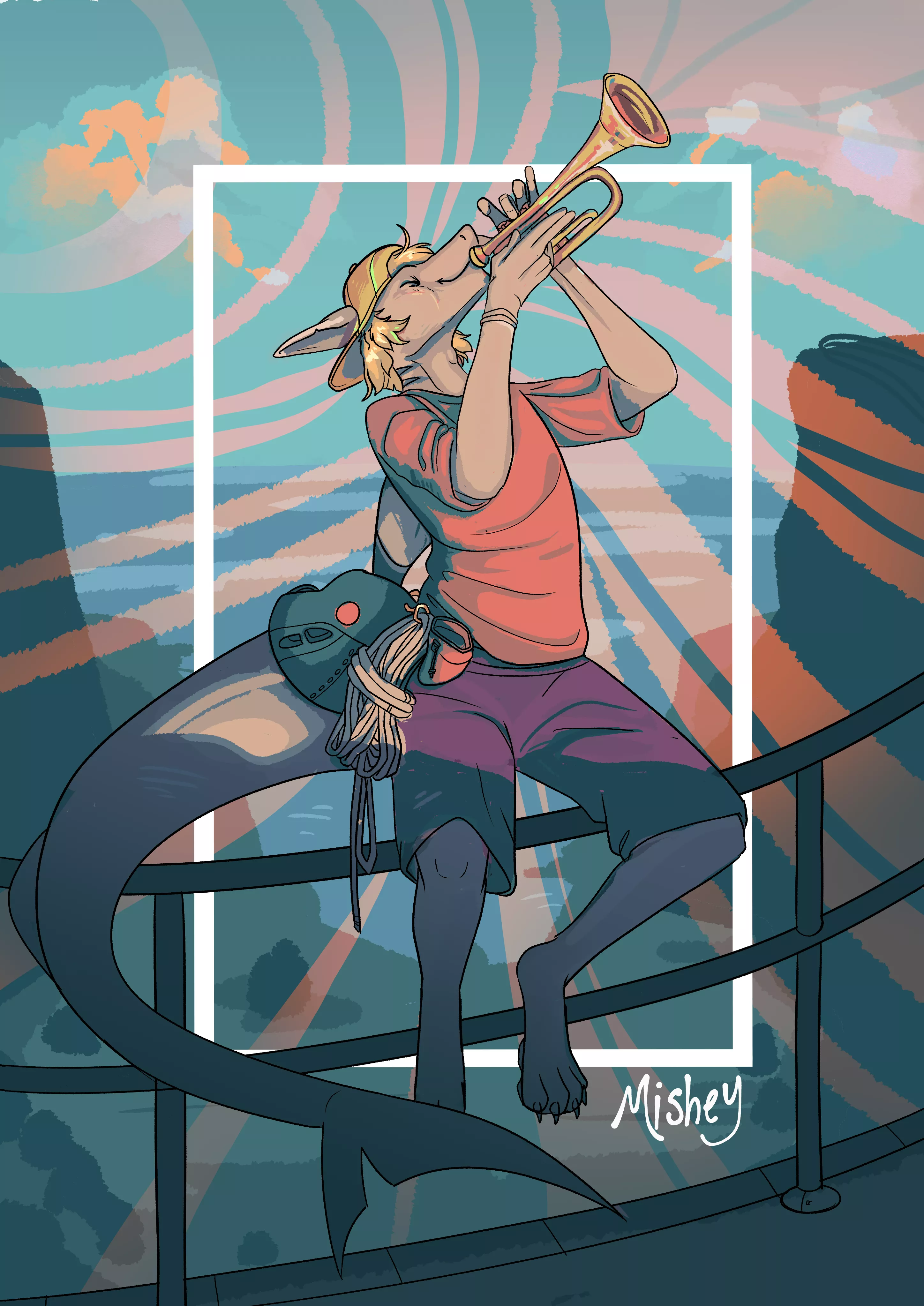 Shark trumpet! (art by me) posted by OneWhoDoesNotSimply