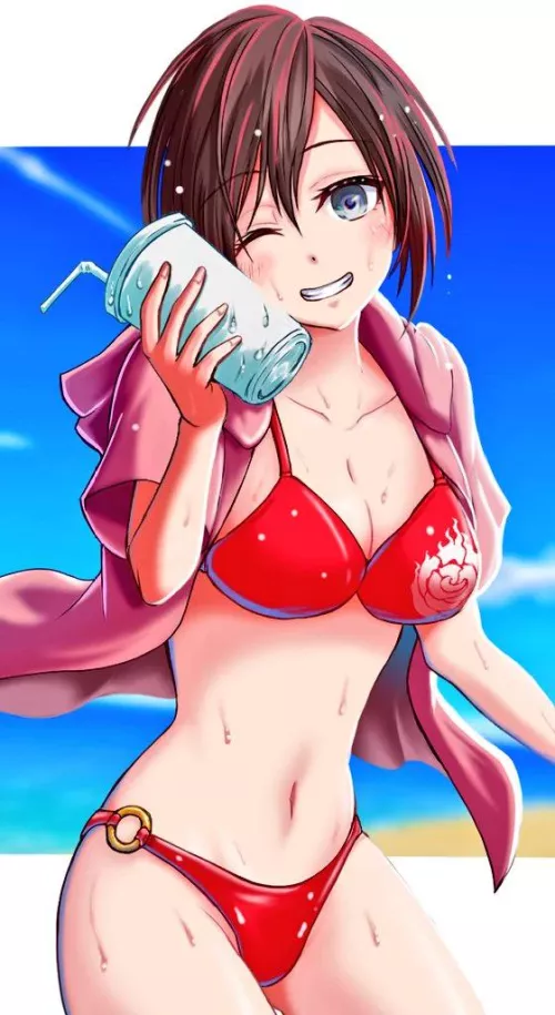 Swimsuit Ruby-chan (@kumanosigenium1) by MonkApprehensive4624
