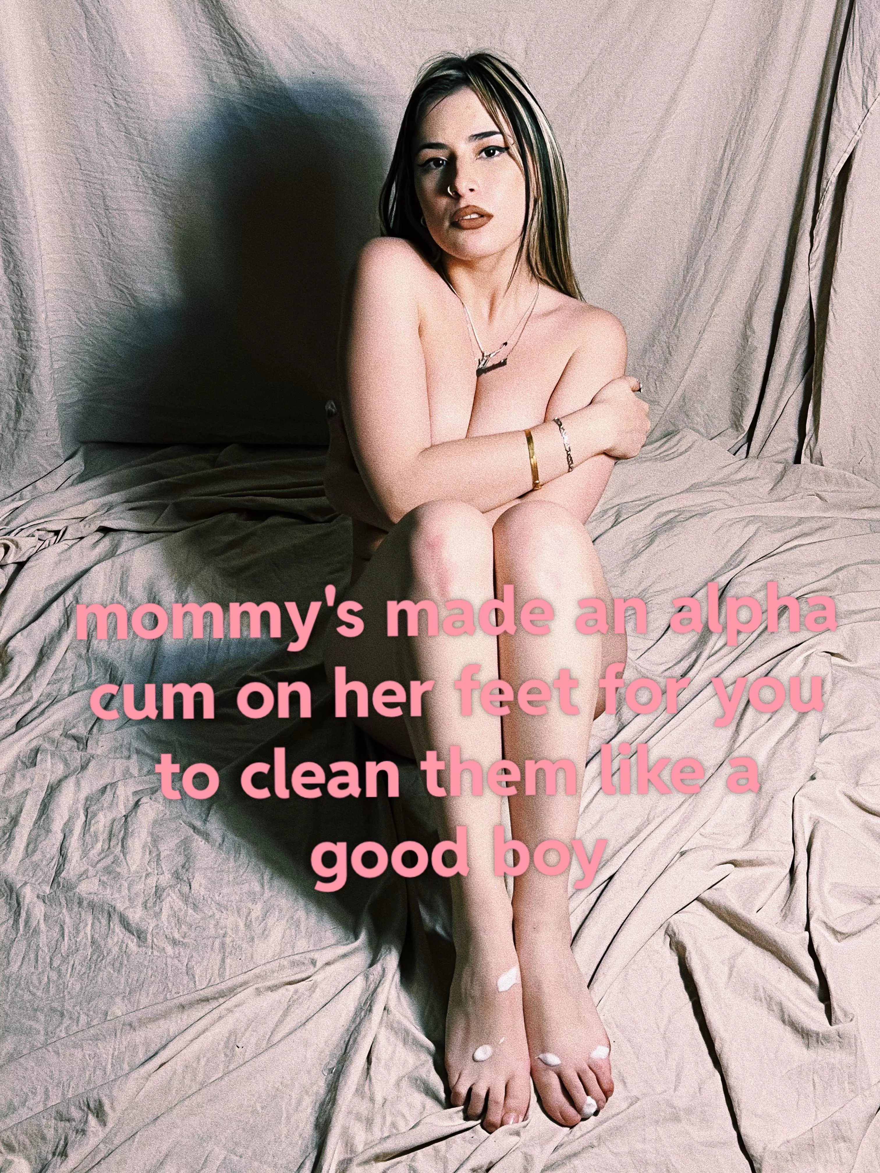 will you clean them with your tongue and don't leave any drop? posted by sanriokween