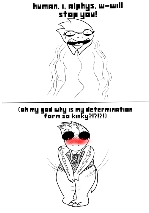 [alphys] determination form (by me) by thenonlewdartist