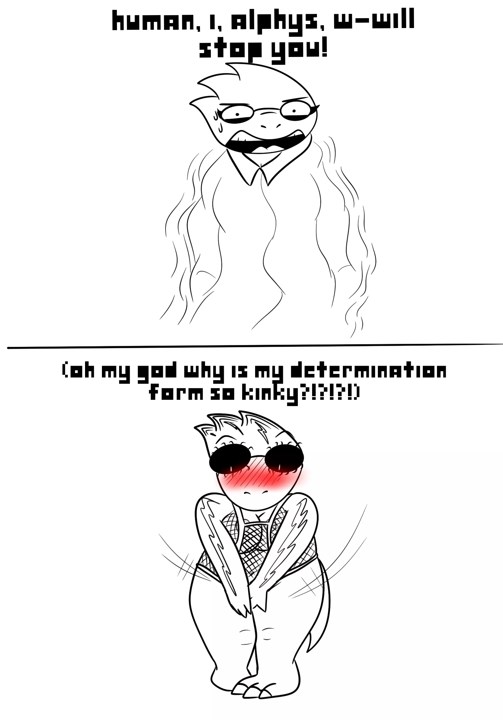 [alphys] determination form (by me) posted by thenonlewdartist