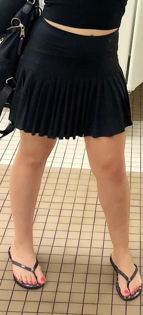 Class time. I wish my skirt was shorter by starsodreamy