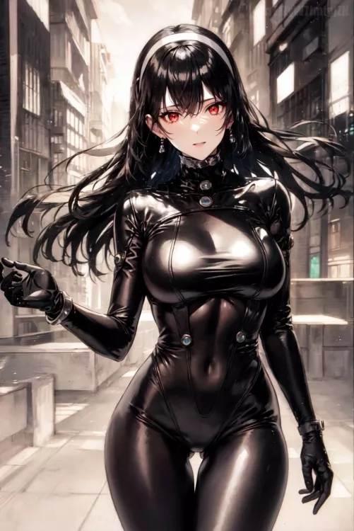 Gantz Suit Yor [SpyXFamily] by CheetahSperm18