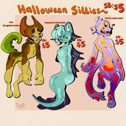 Halloween Sillies: Batch #1 by peluchifox