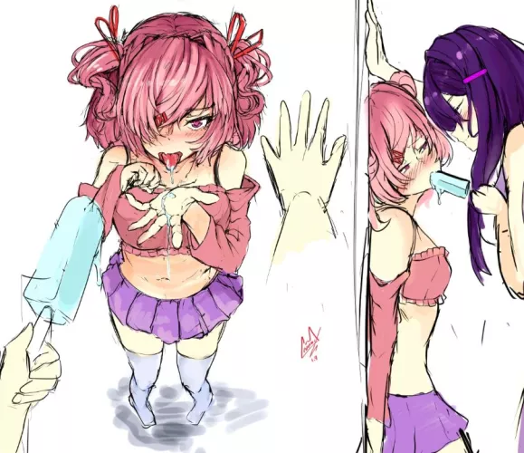Natsuri ice cream :3 (art by crunnix) by LaPicolaNyah