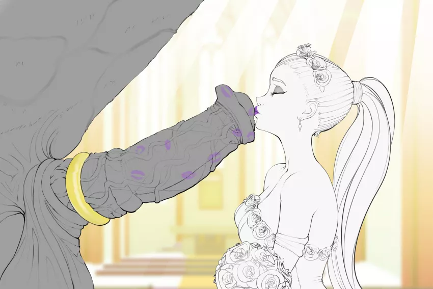 Nothing beats that wedding day kiss~ (dixieduckart) posted by EeveeBoy232