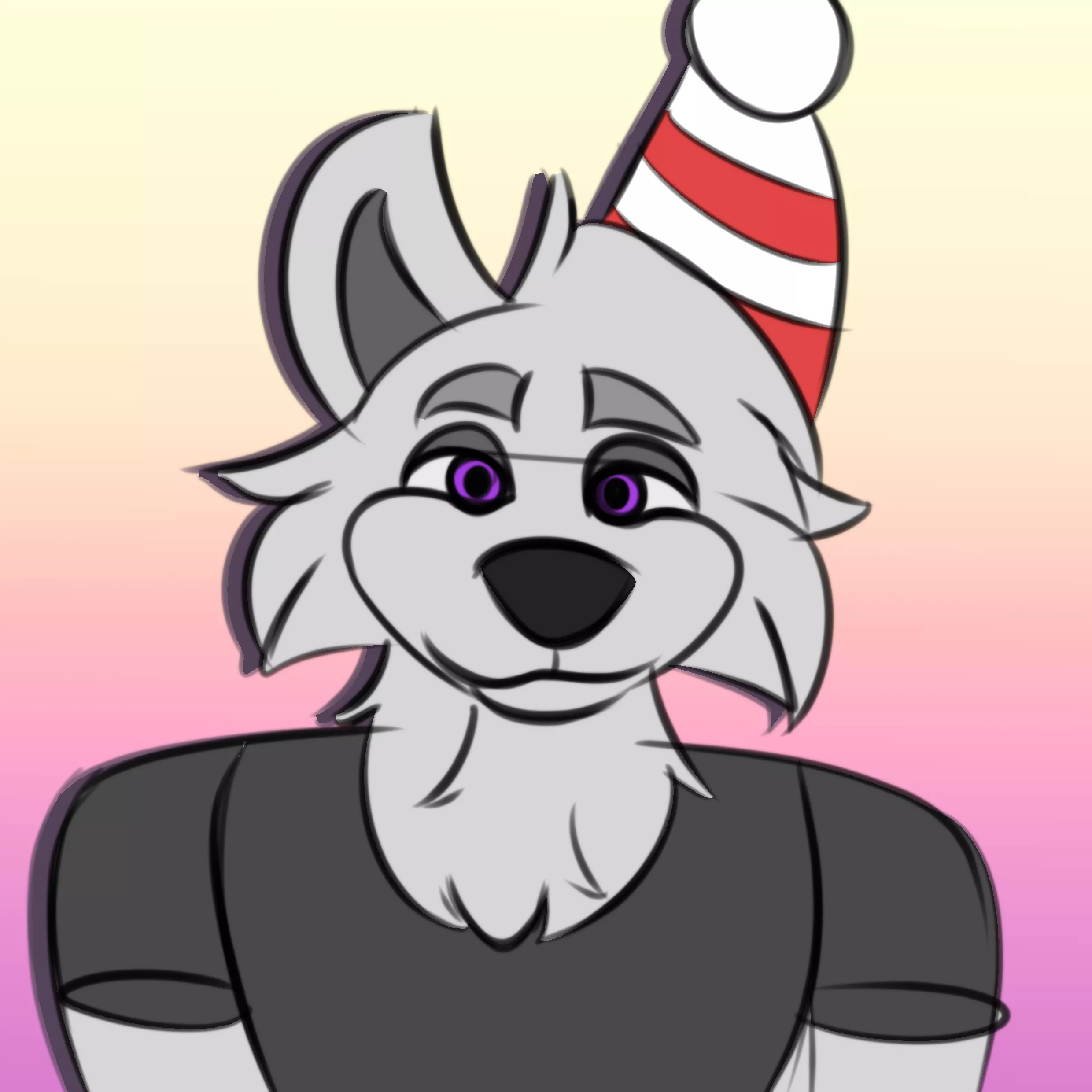 today's my birthday, so i figured that i commemorate it with a head-shot of my Fursona. (art by Me!) posted by lidac607