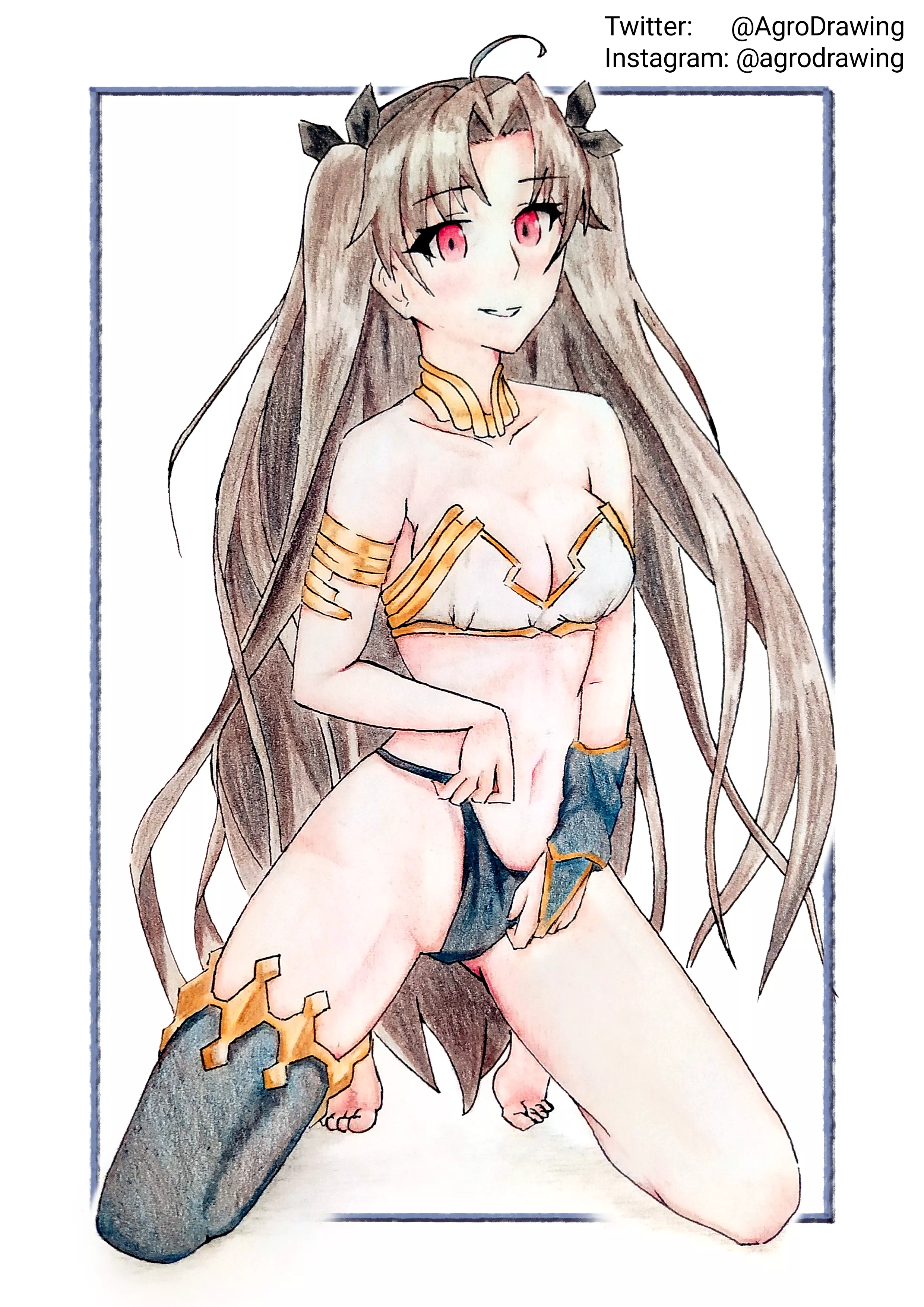 Tried to draw Ishtar by myself posted by AgroDrawing