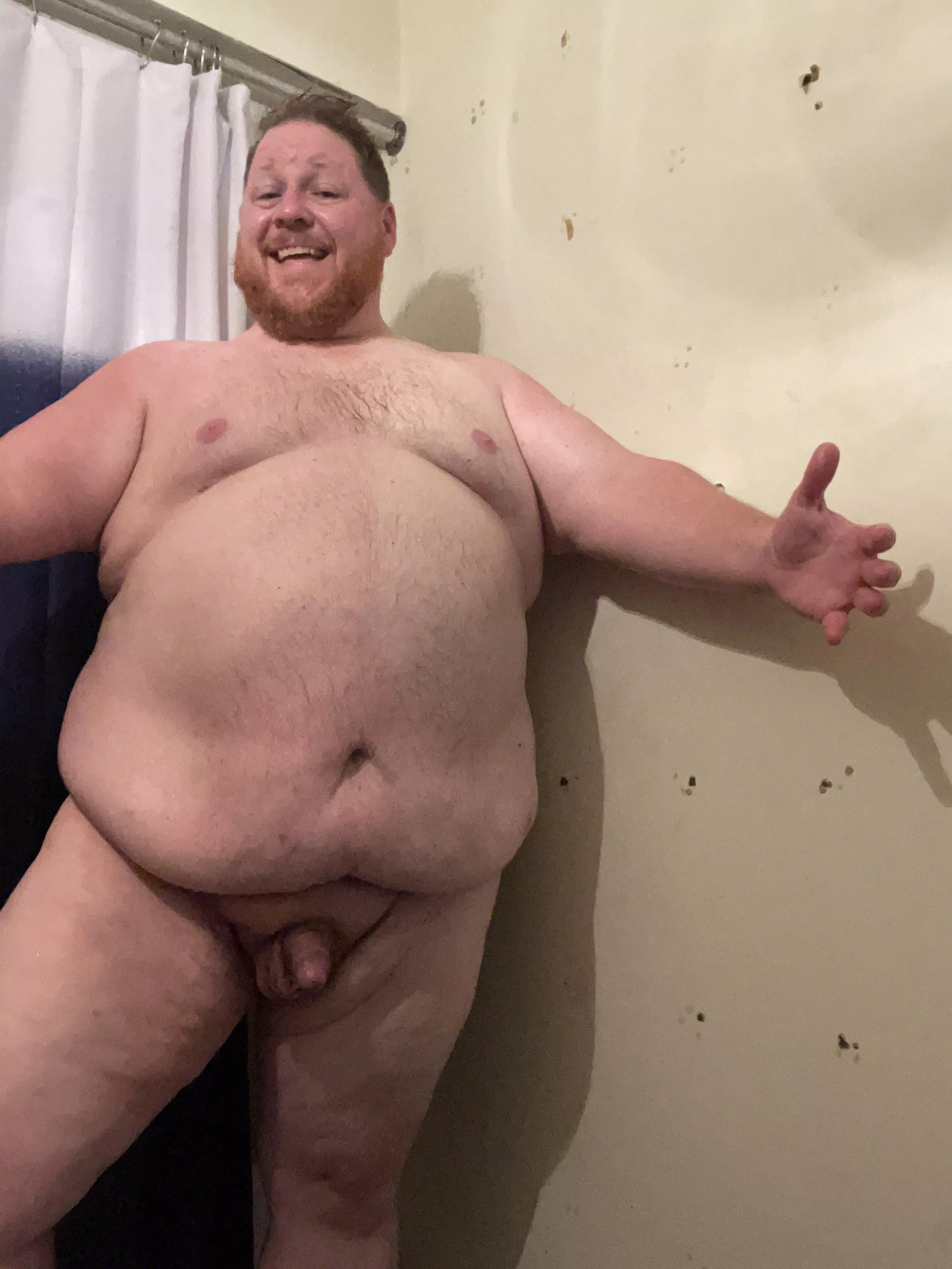 A man dalighted to share! It's a chubby with a chubby! posted by Bearded-Squishmallow