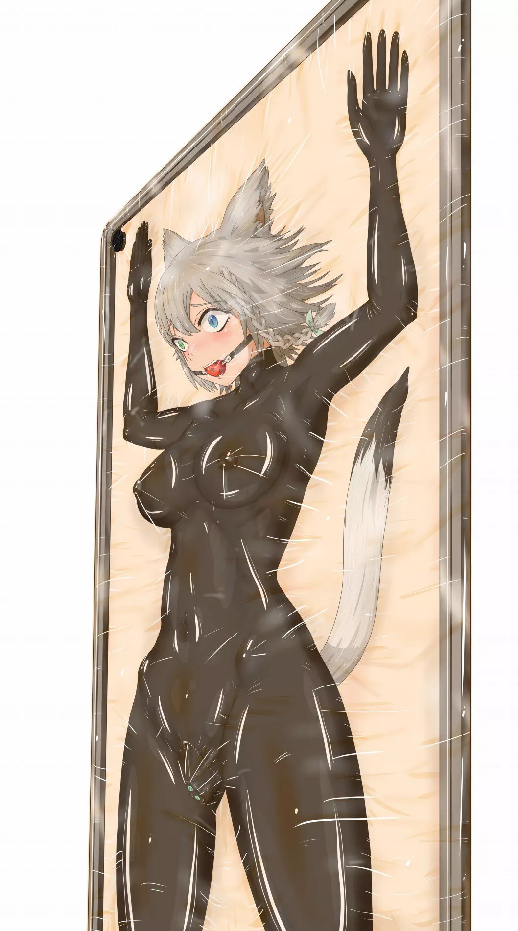 Cat girl in a vacbed (@sameme_gigli) posted by MxSummer