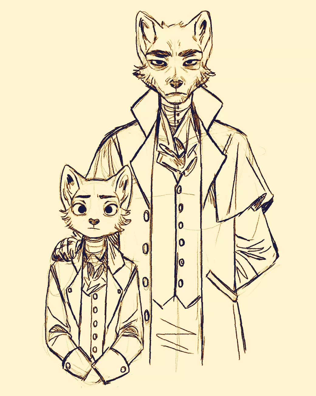 Family Portrait - @falco_works for @doppelfoxx posted by Doppelfoxx