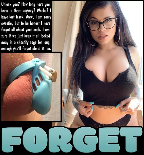 FORGET [chastity] [femdom] [denial] by Teas_Denial