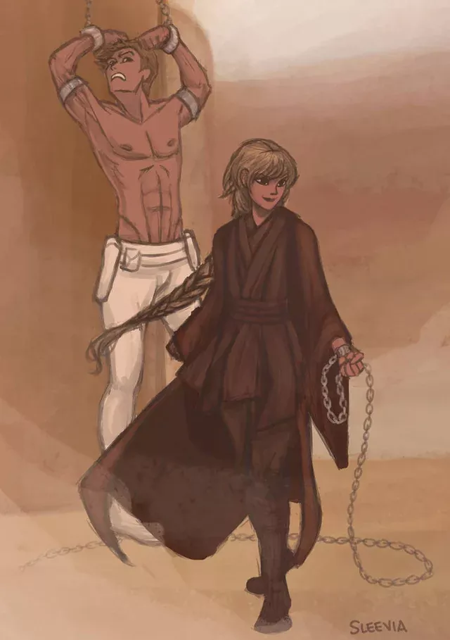 Genderbent Anakin and Padme posted by SiarX