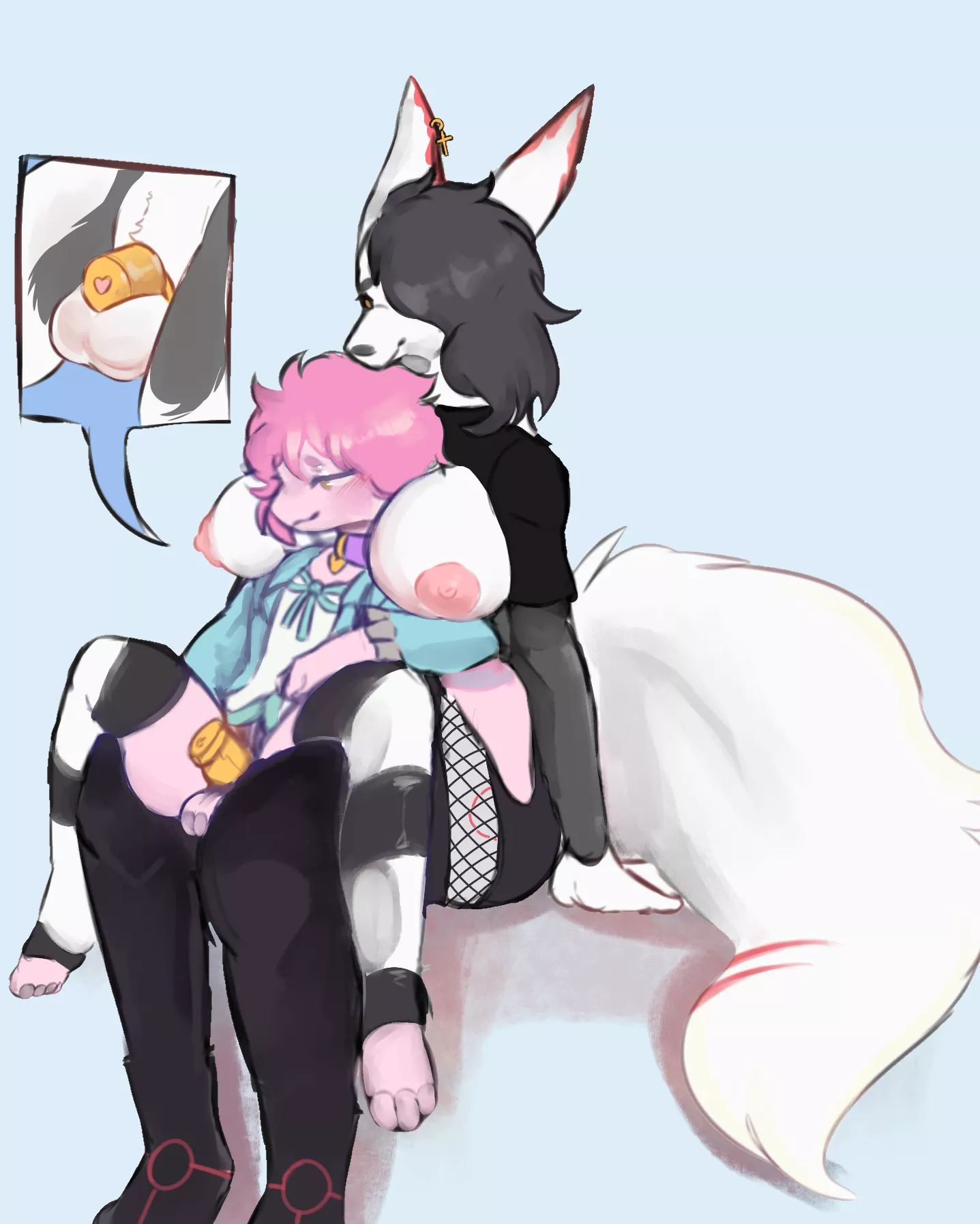 [MM] They are comparing their cages (art by me) posted by sonofan_oficial