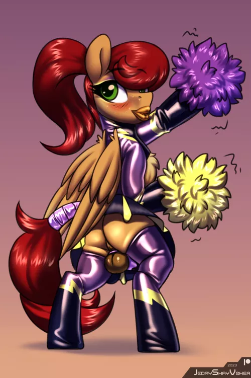 New Shadowbolt cheerleader (Artist:JedaySkayVoker) by White-Whiskey