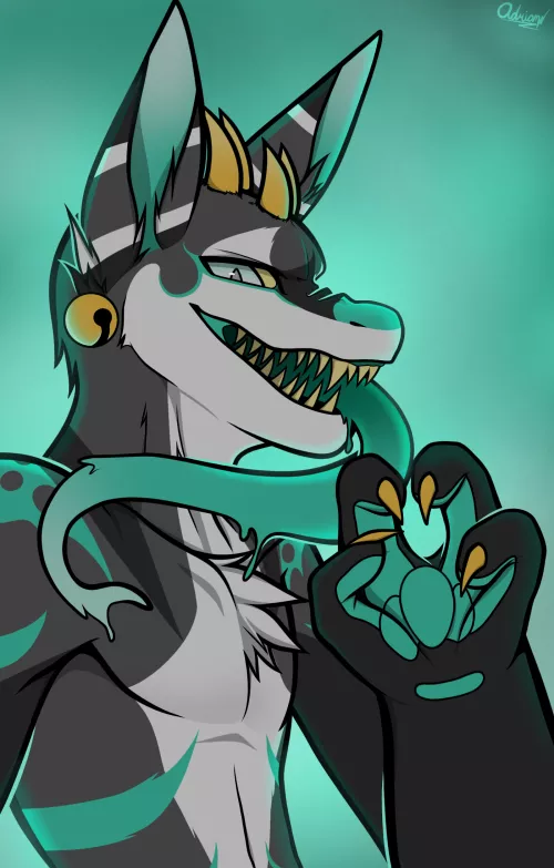 Wendigoat [art by me] by mitchiewolf