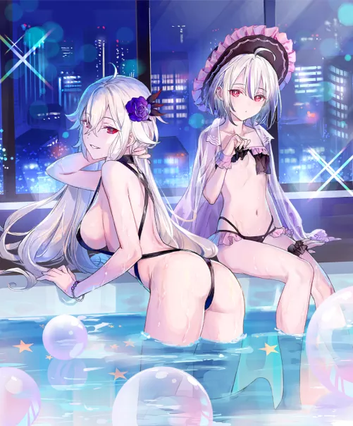 Astrid and Anya ( FROM EVERTALE) ( the lef ones are the big ones ) by StormAntares