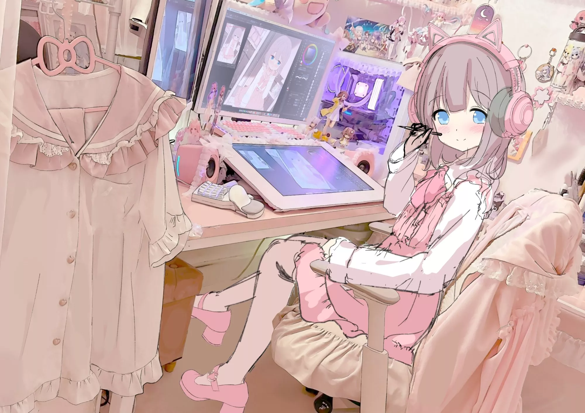 @ChinoMaron self potrait posted by Vllhll4