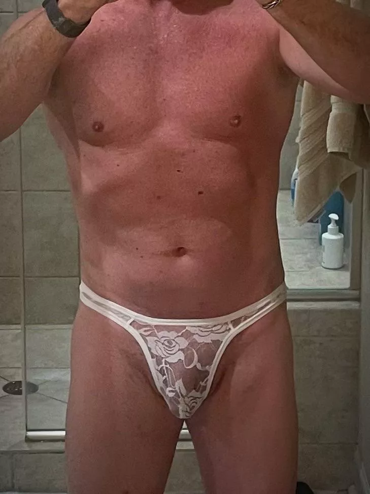 Men’s lace thong posted by nolacouple2021