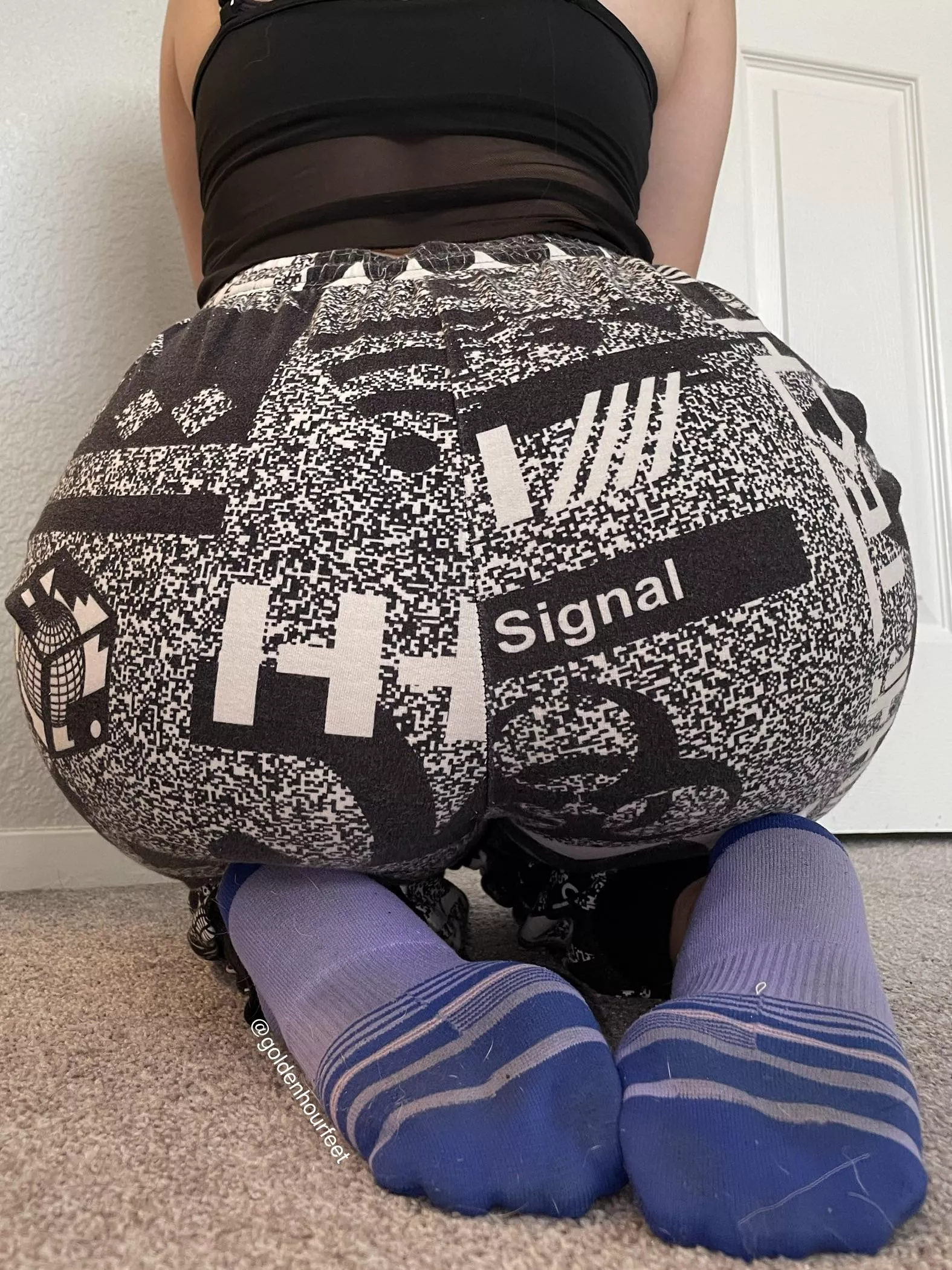 My socks are the only thing on your mind all day every day 🥰 posted by goldenhourfeet