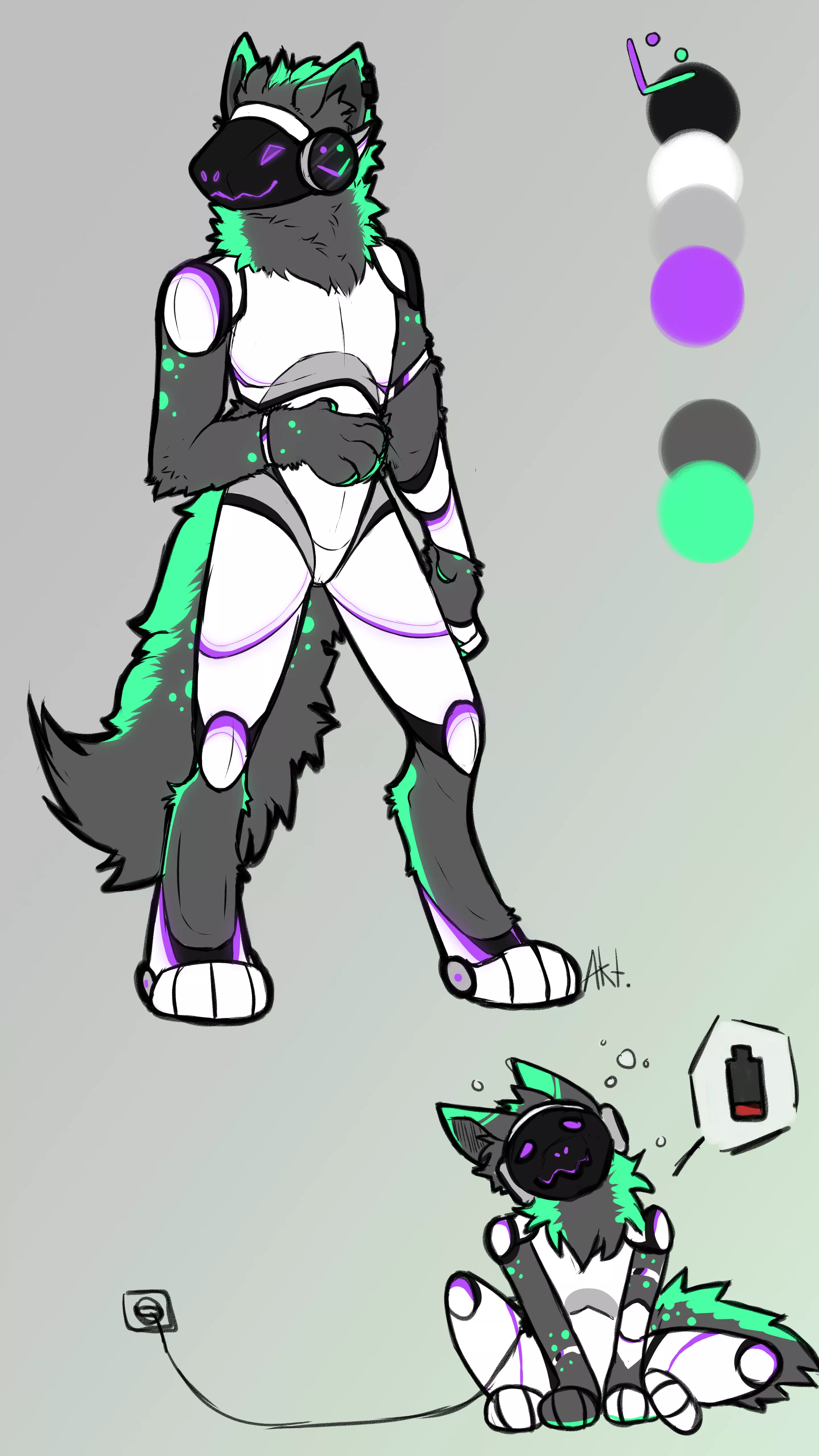 Protogen design posted by TheAkateo
