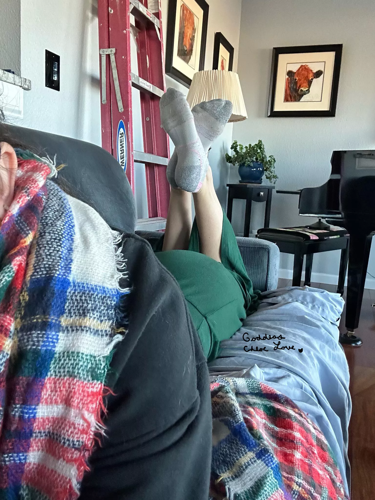 Stinky socks and the pose.. doesn't get any better than this. posted by Goddess_ChloeLove