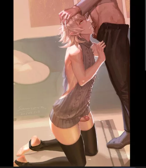 Tasting his delicious cum 😋 by Talin756