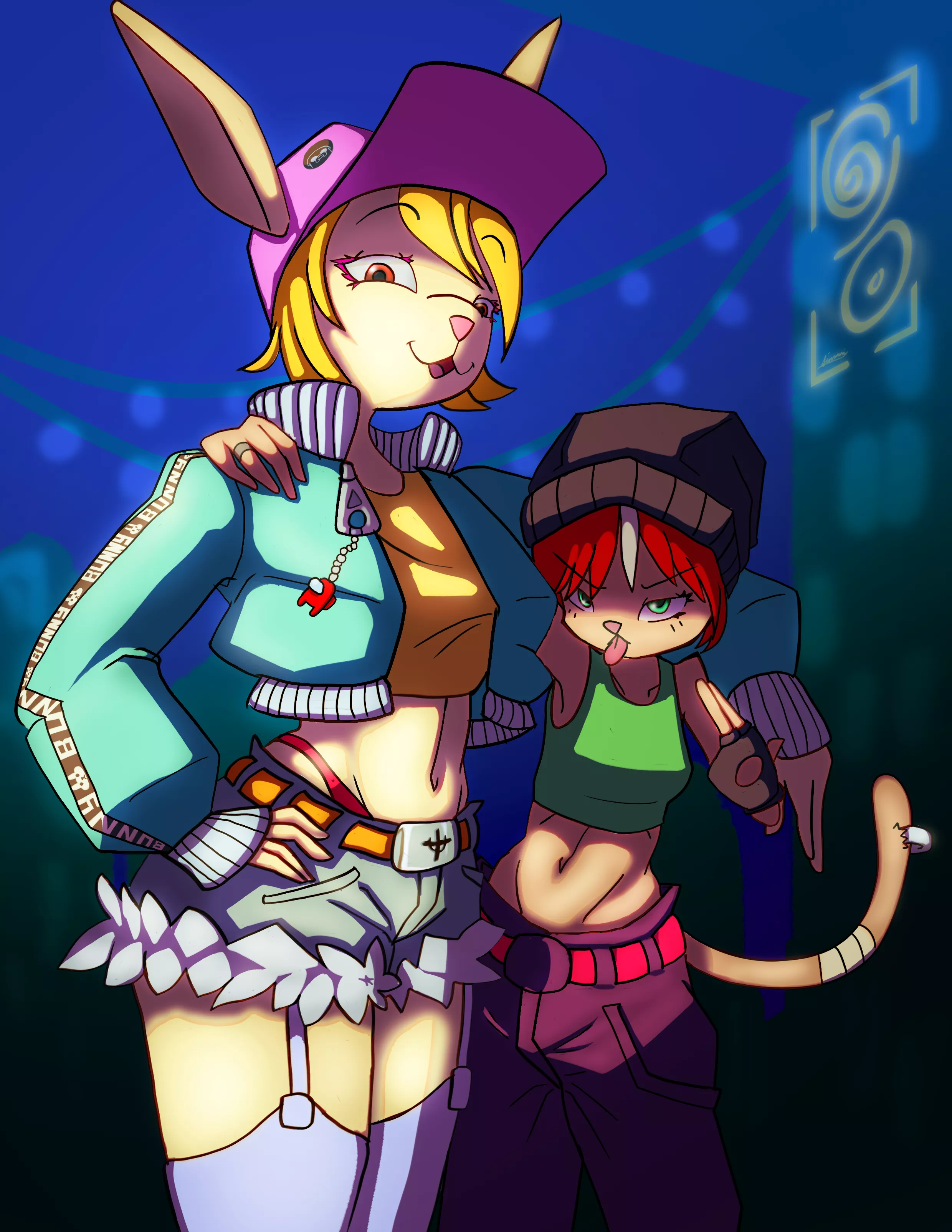 Would you hang around with these sisters? (Art by me) posted by GiovanniLopes8