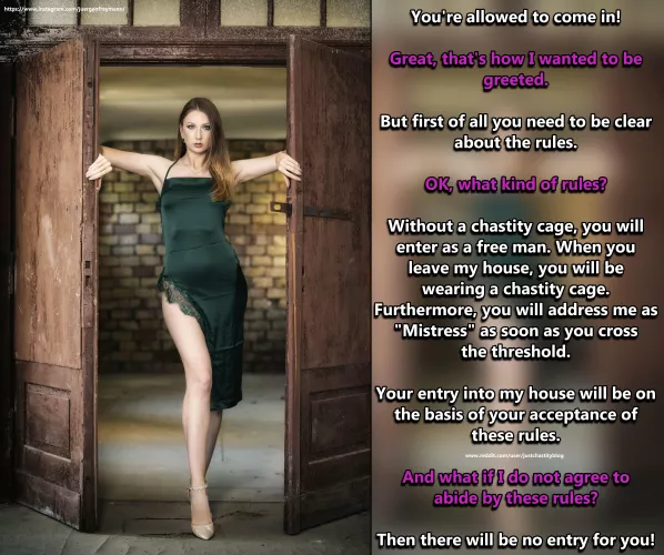 You are still free to leave! by justchastityblog