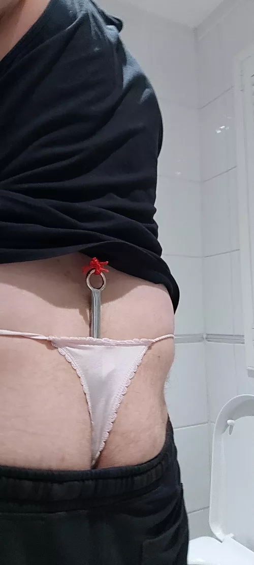 Anal hook and sexy panties on by ruinedbf