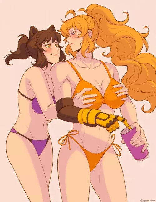 Another way to hug from behind (@yellow_nicky) by MonkApprehensive4624