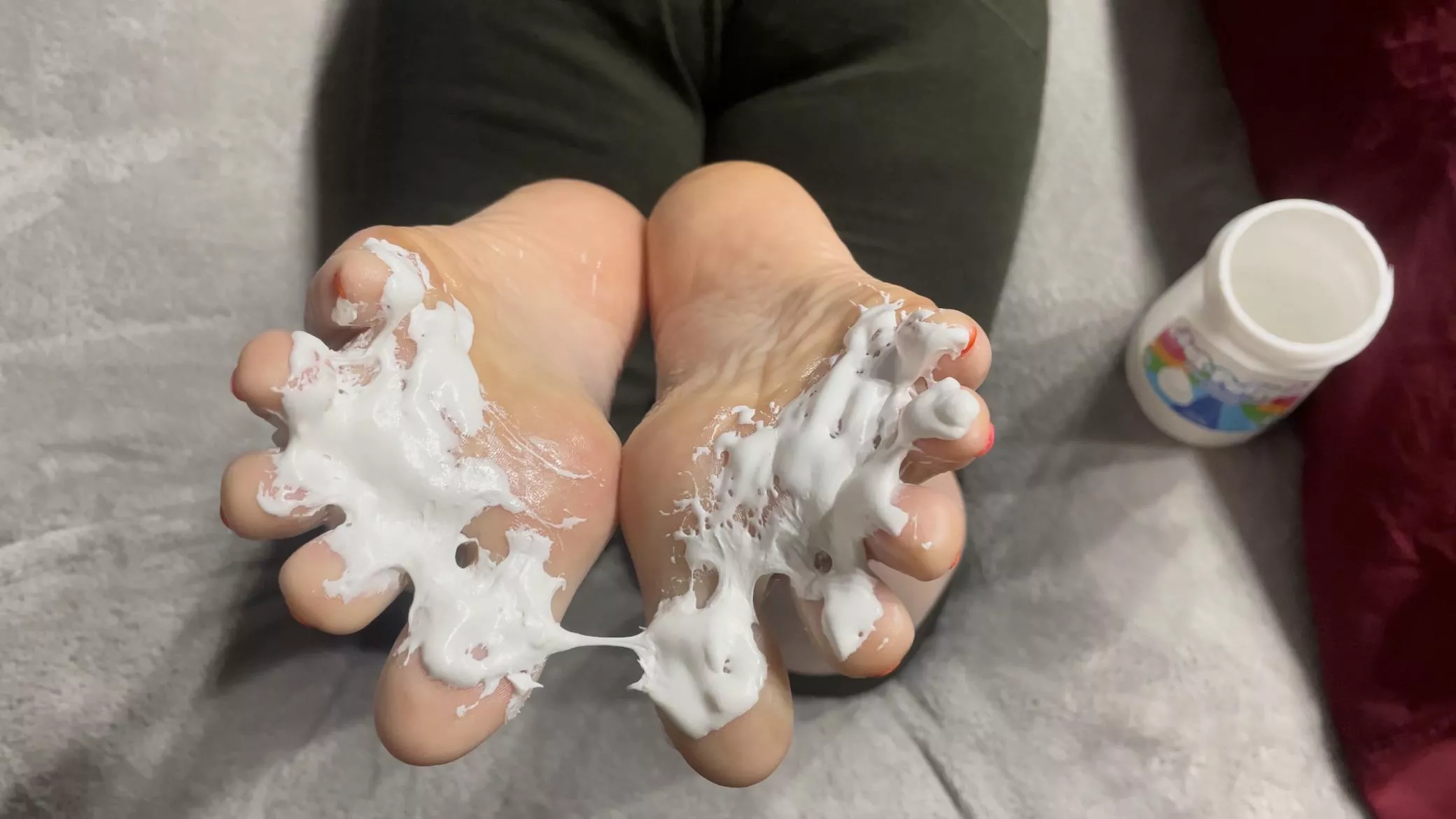 The Stay Puff Marshmallow Man came on my toes ;) posted by JennysPerfectPaws