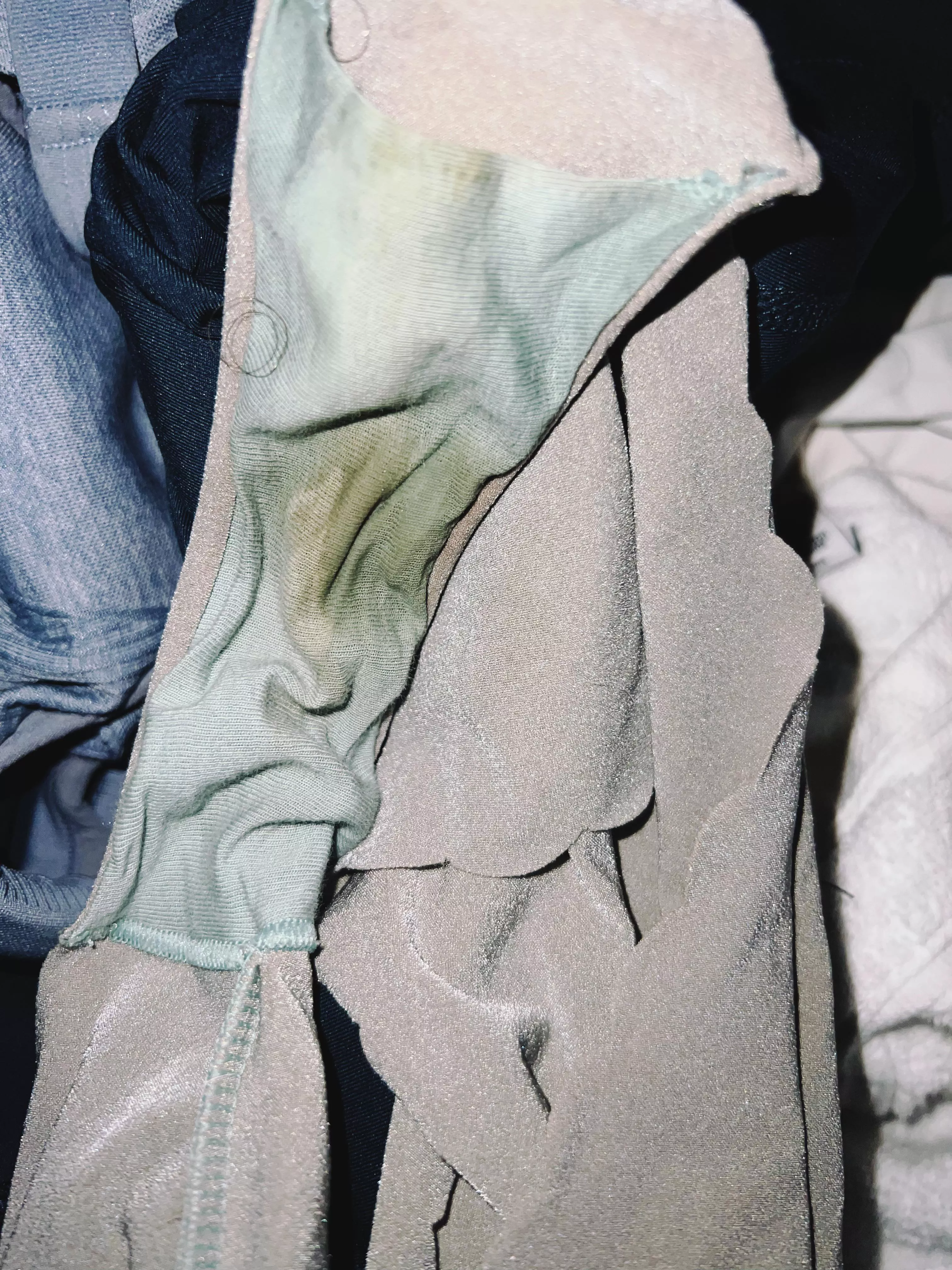 These were so soiled I had to post them right after I took them off. F33. I could smell my juices from far away. posted by usefulmaster