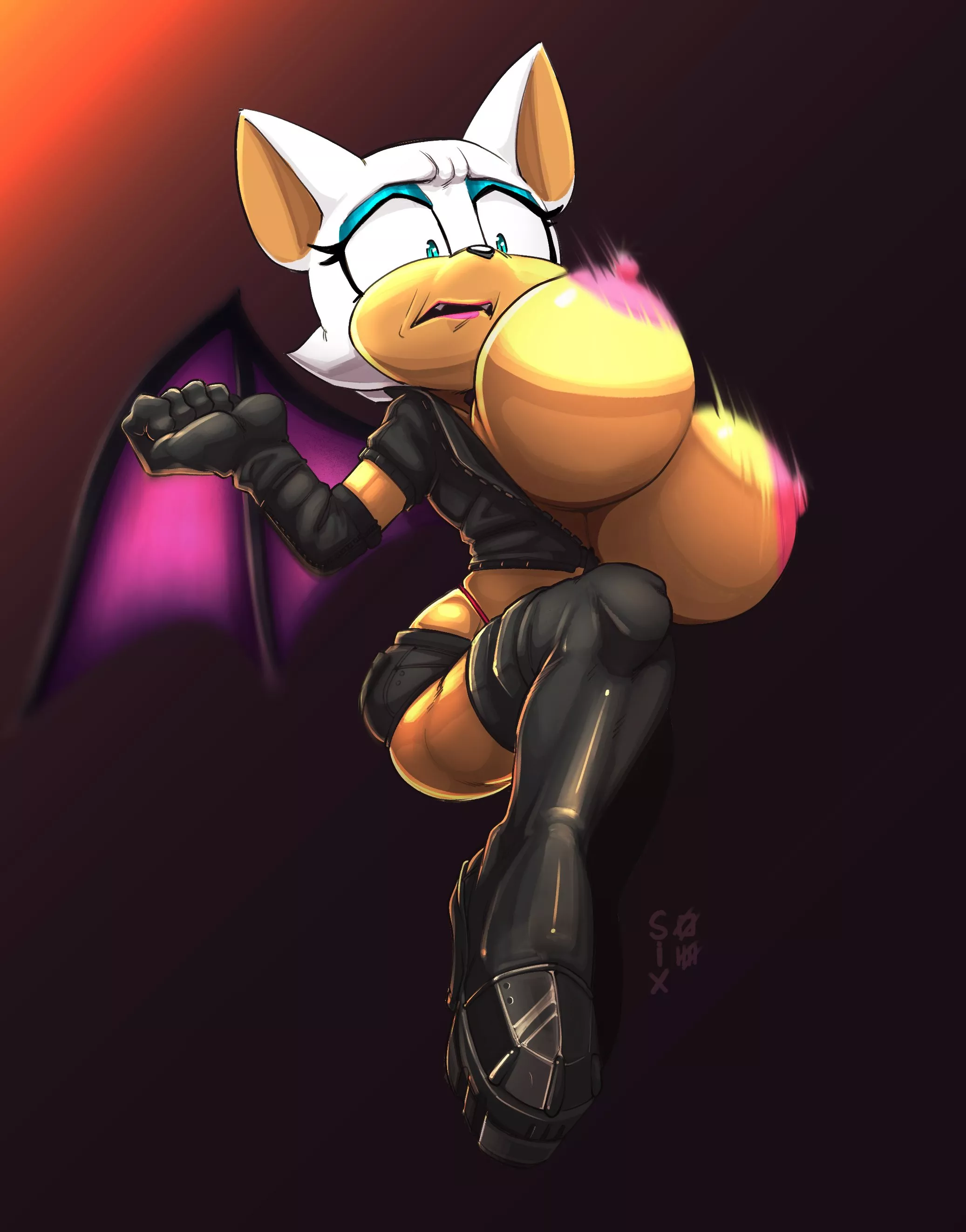 Tits the Bat (Artist:SixSidesOfHead) posted by White-Whiskey