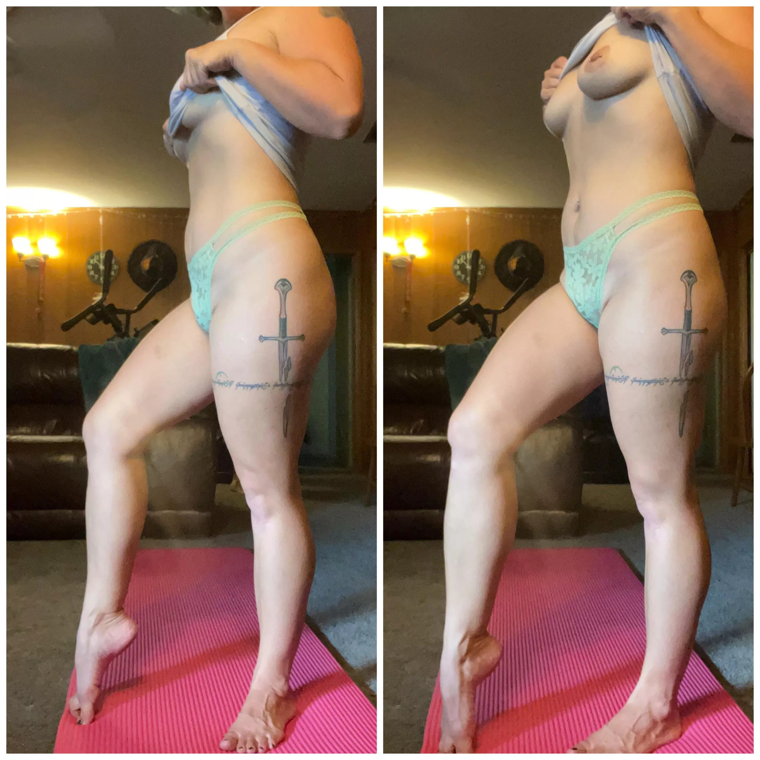 When the neighbor sees my morning workout [F]32 posted by TaverenNudists