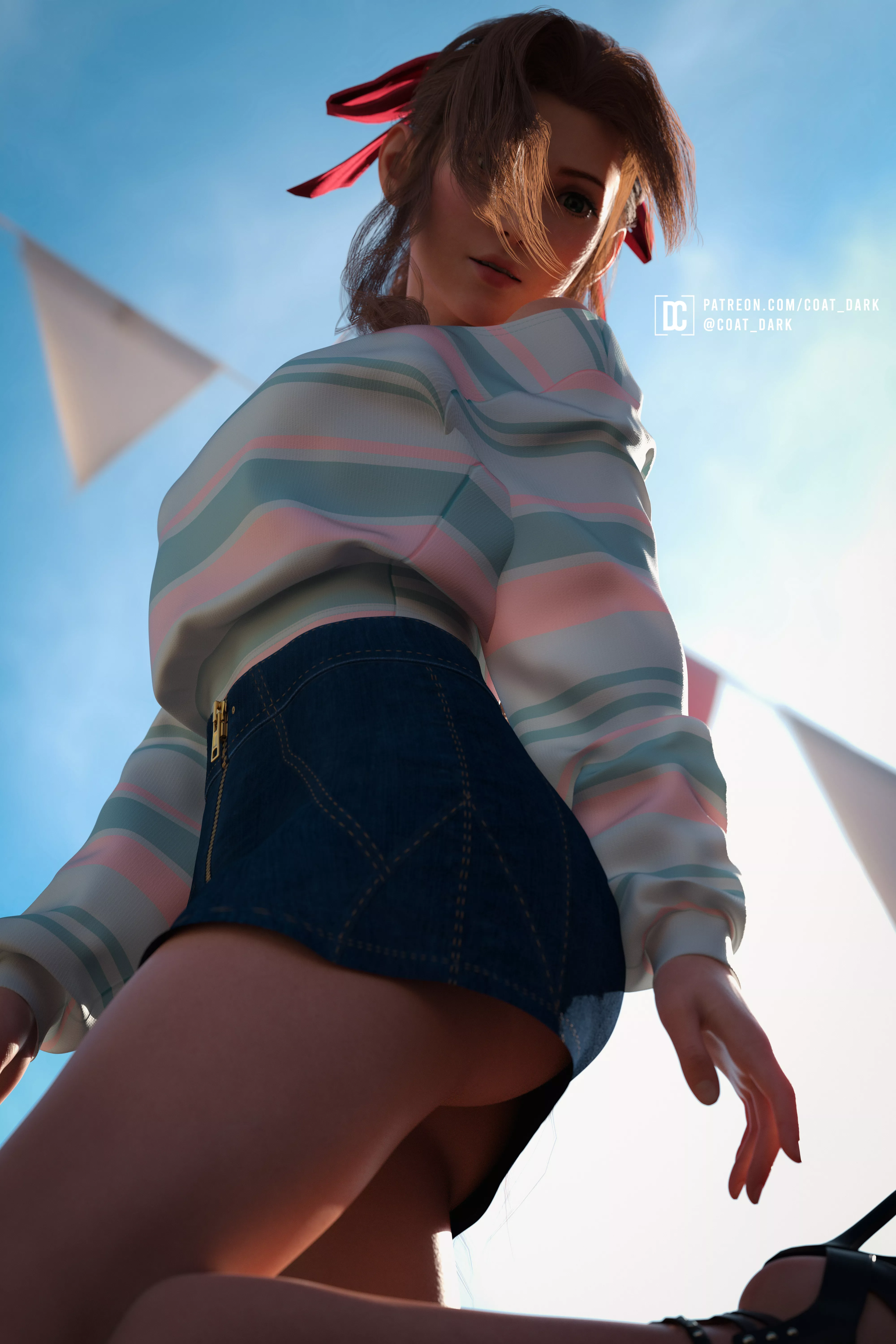 Aerith - Going Commando (coat_dark) [Final fantasy VII] posted by coat_dark