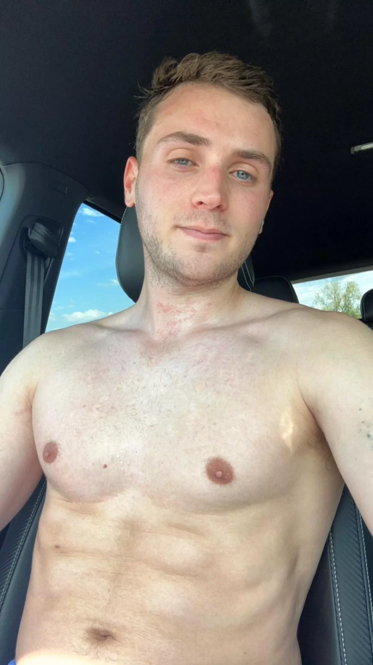 anyone else drive with your shirt off sometimes 😅 posted by lhmo