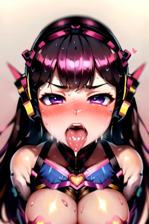 dva from overwatch by ahegaolaifu0