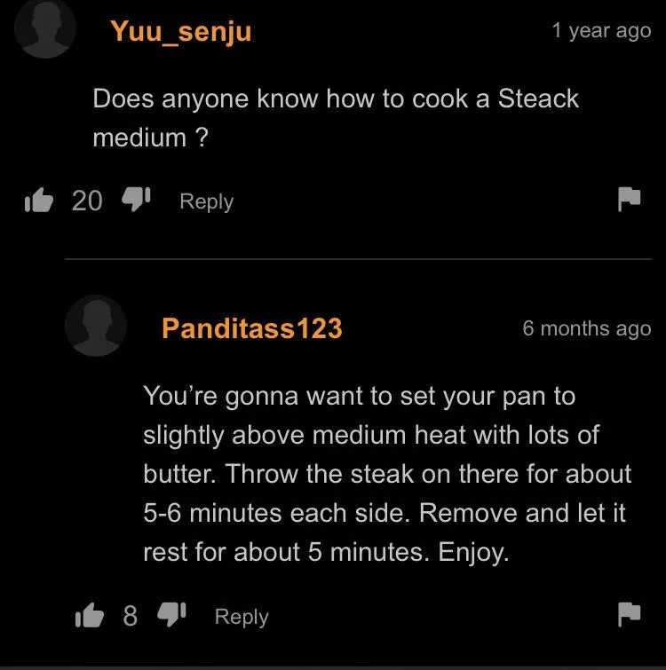 Steack posted by PeeperOverLord