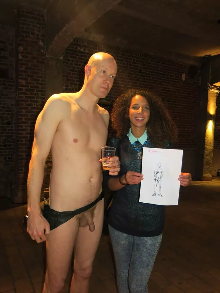 A female student who likes to draw the nudist teacher (m)e, at Antitapas Brussels. posted by AromaticChoice9627