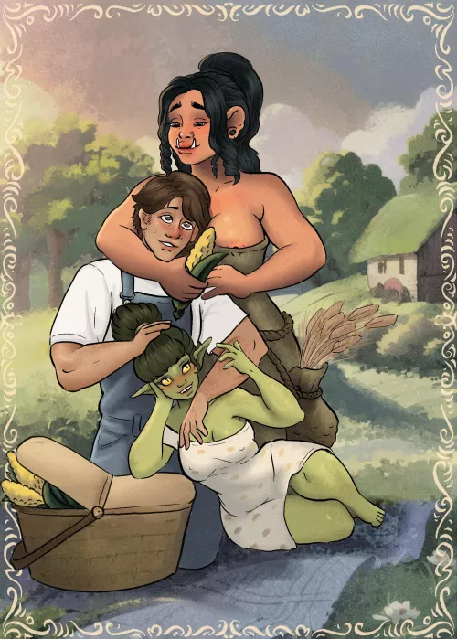 A goblin, human, and ogre all live on a farm [OC] by OpeningImagination67