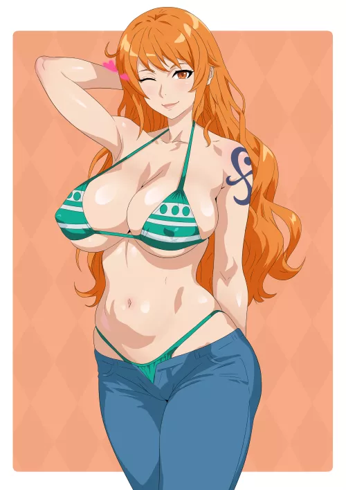 Fan art of Nami! Made by me @_Collstro_ by VapeCollstro