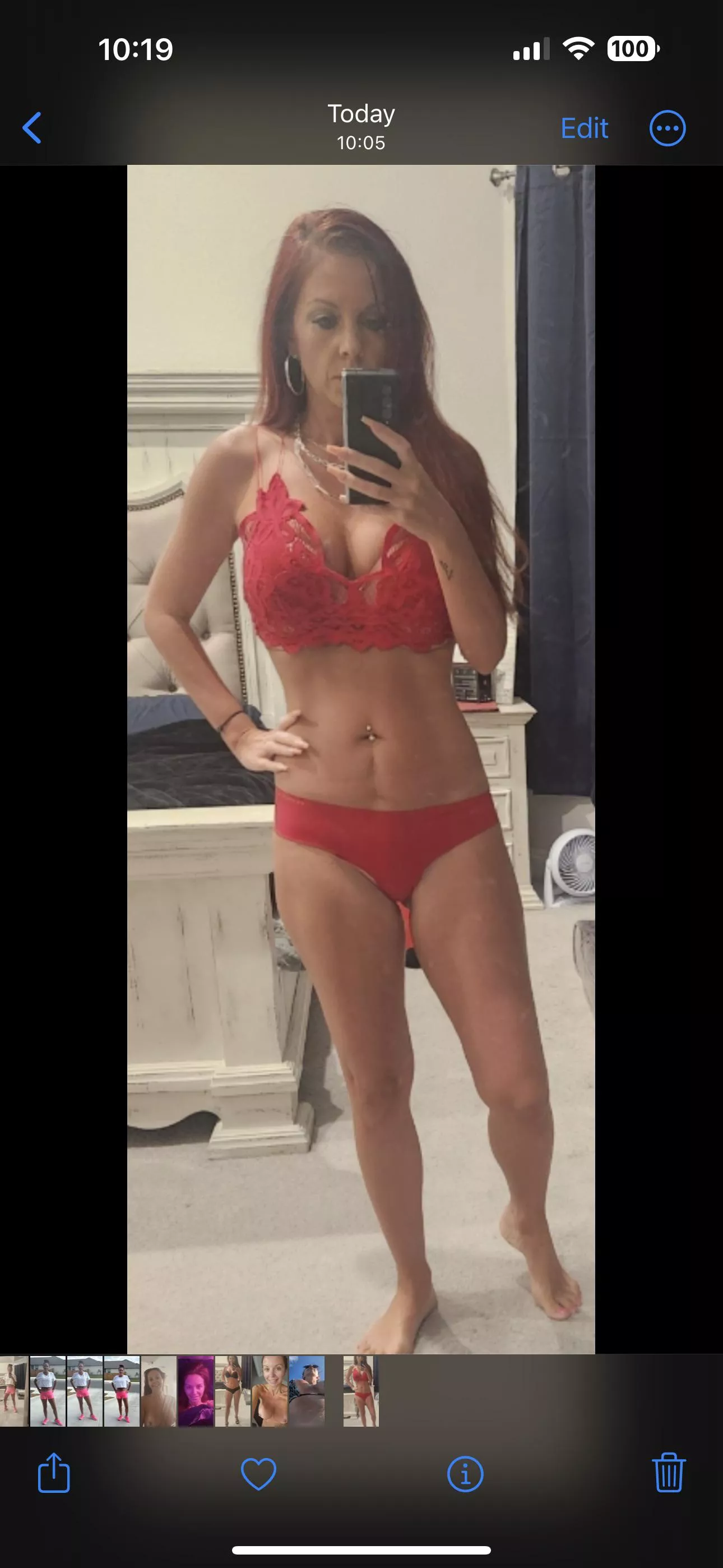 How does this milf look in red? posted by GumdropTX